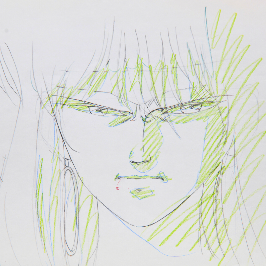 Original anime close up sketch from the Mauer collection
