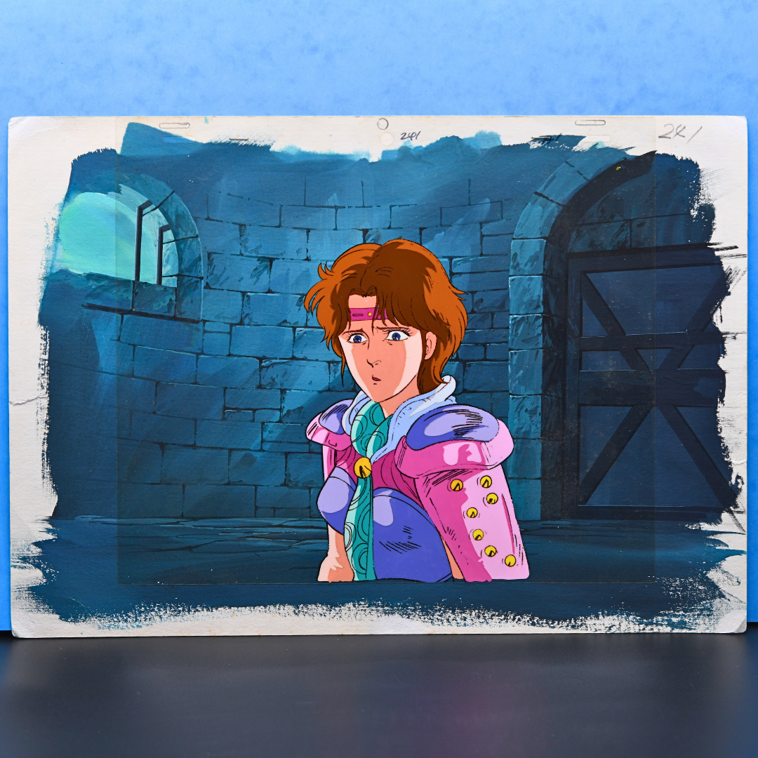 Recent original animation cel with painted background from the Mauer Gallery collection