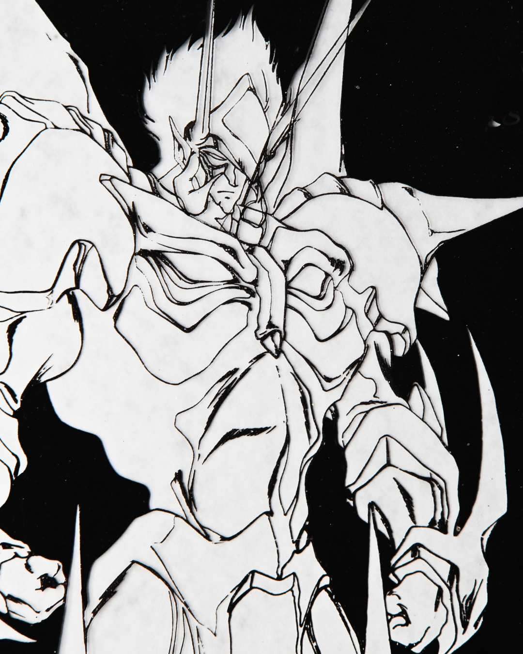 Recent mecha production drawing from the Mauer Gallery collection