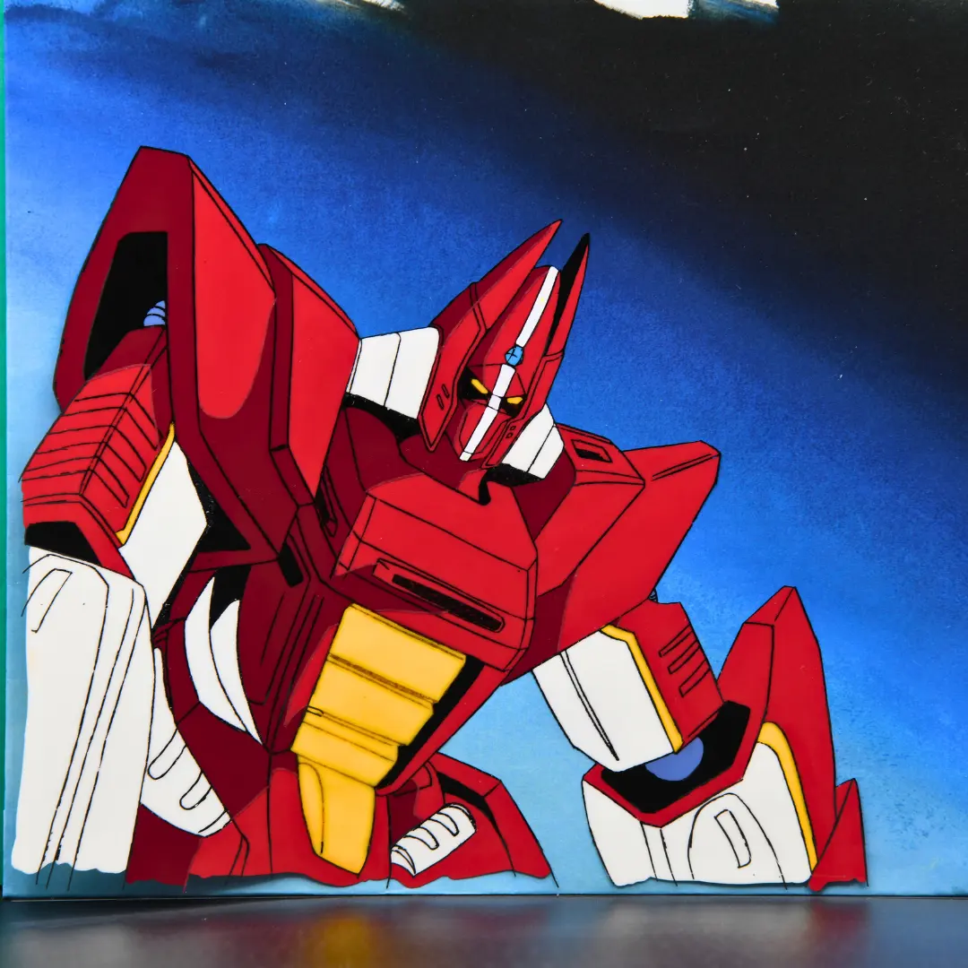 Recent red mecha cel from the Mauer Gallery collection