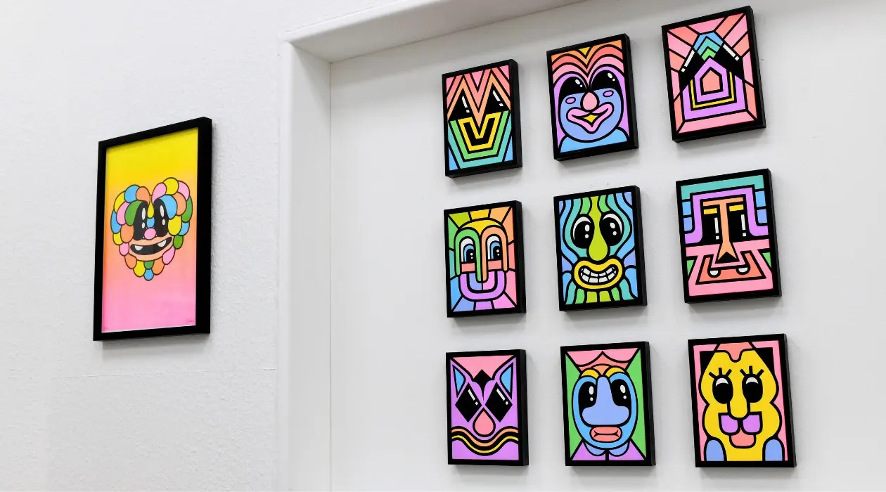 Gathering installation by Julia Gaudard at Mauer Gallery