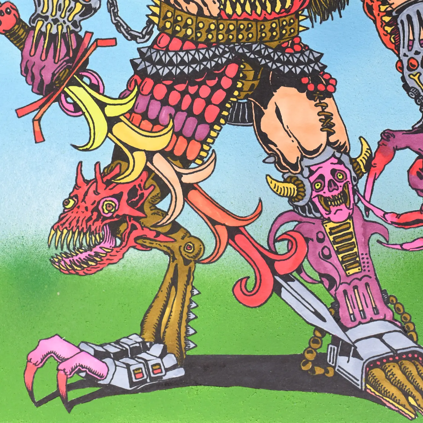 RIOT 1394 Warriors artwork detail