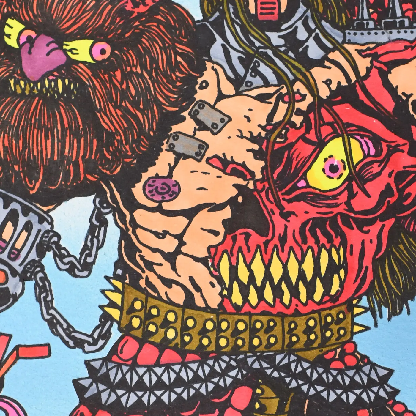 RIOT 1394 Warriors artwork detail