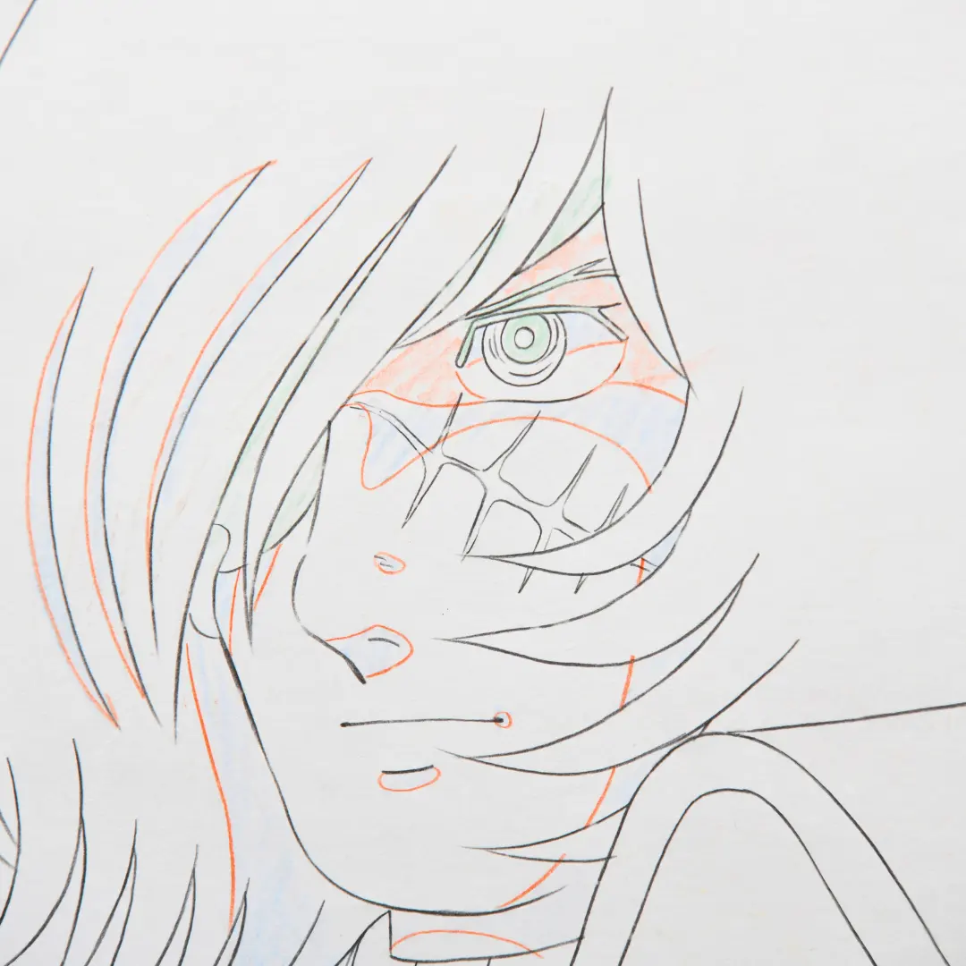 Captain Harlock close up production drawing