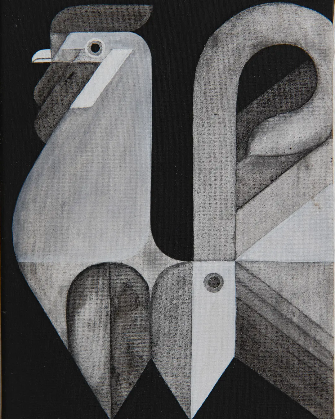 Bird and swan painting by Maja Hürst
