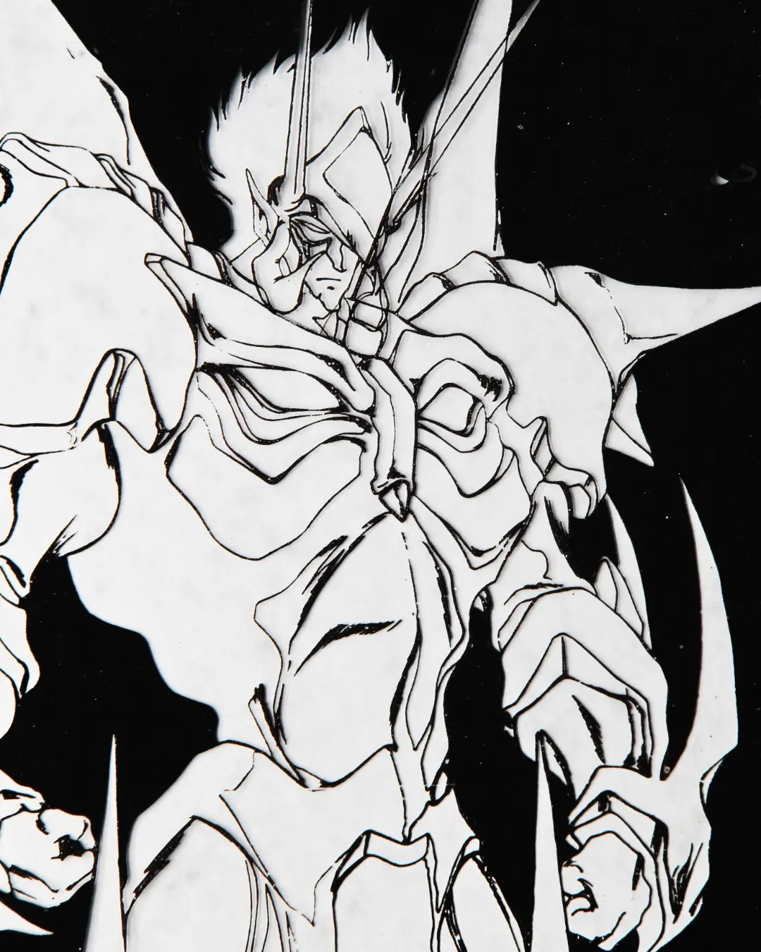 Recent mecha production drawing from the Mauer Gallery collection